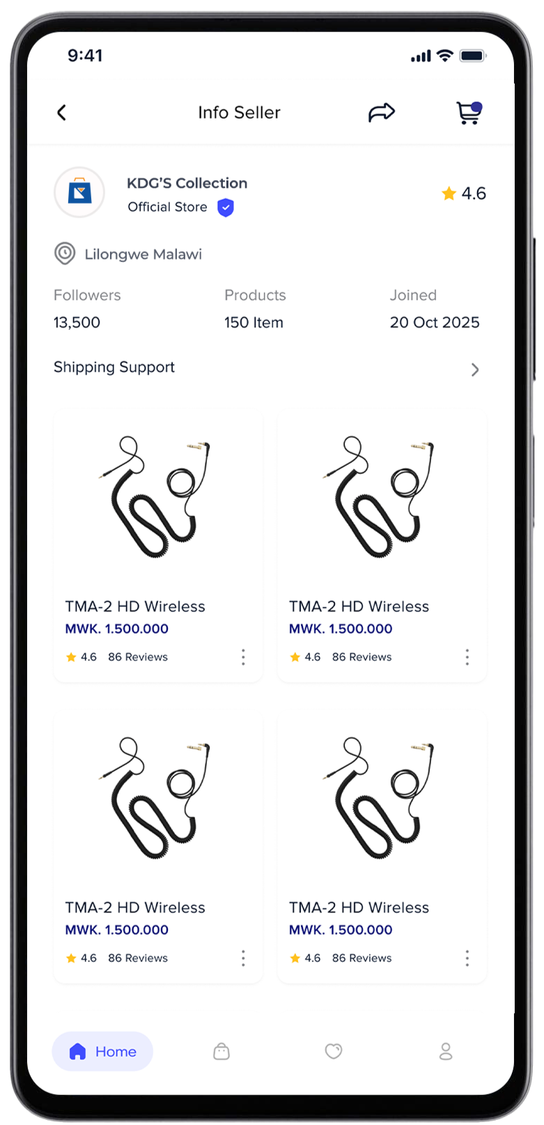 Mobile app interface preview 2